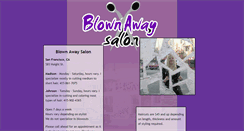Desktop Screenshot of blownawaysalon.com